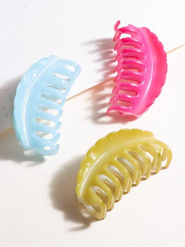 Pack Of 3 Acrylic Hair Clip - Trendisia