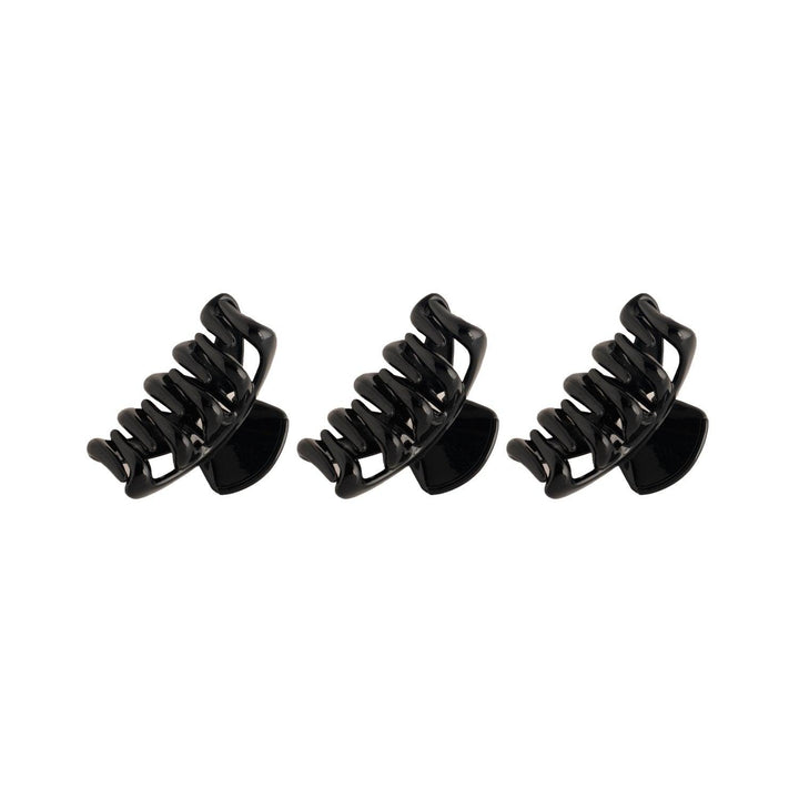 Pack Of 3 Black Claw Clip - Trendisia