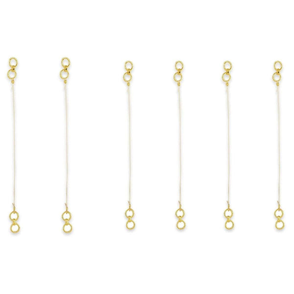 Pack Of 3 Gold-Plated Ear Chains - Trendisia