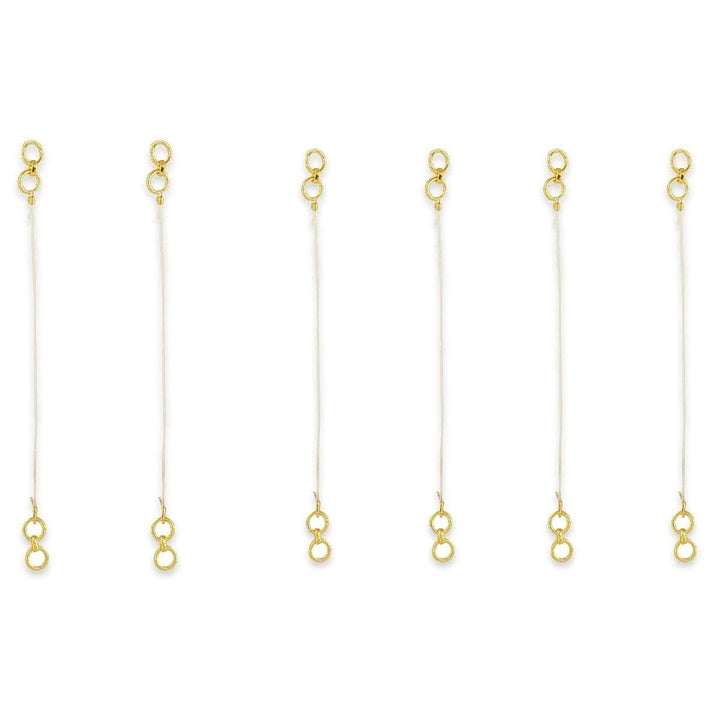 Pack Of 3 Gold-Plated Ear Chains - Trendisia