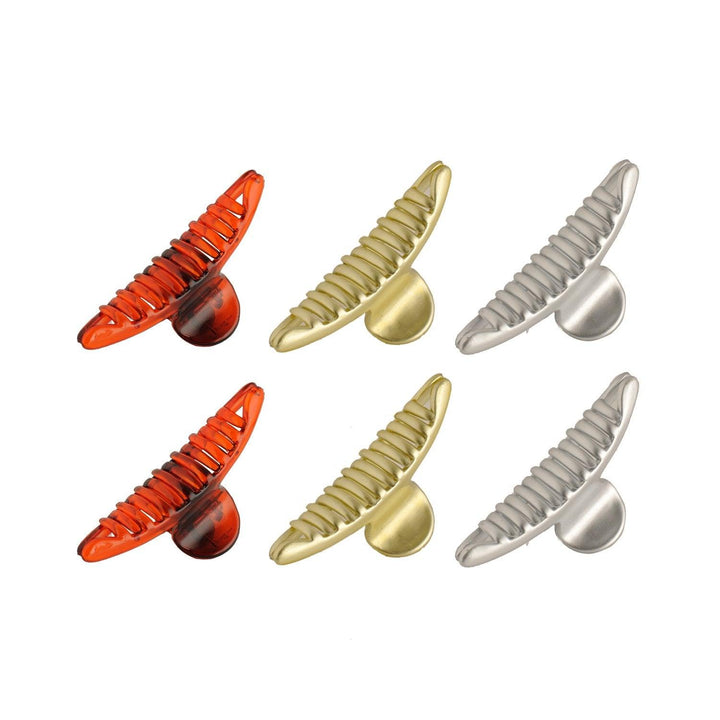 Pack Of 6 Acrylic Hair Clip - Trendisia