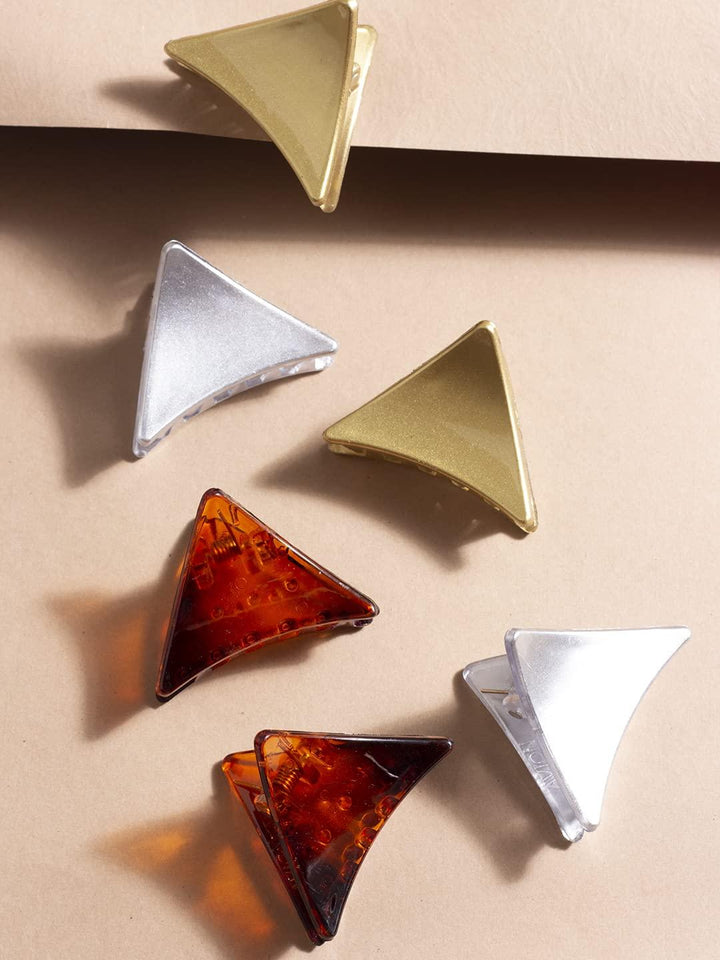 Pack Of 6 Acrylic Hair Clip - Trendisia