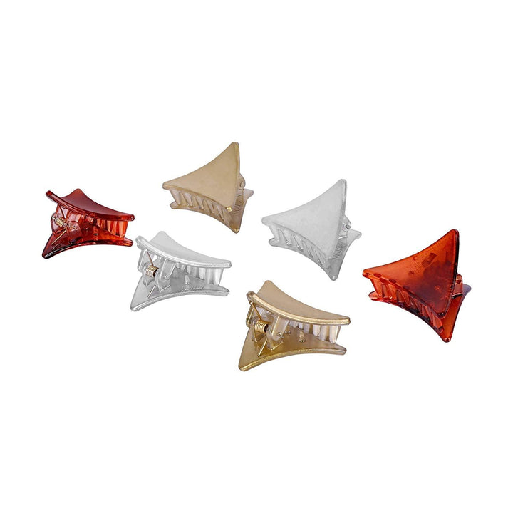 Pack Of 6 Acrylic Hair Clip - Trendisia