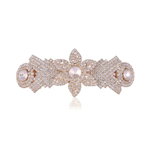 Rhinestones Studded Hair Barrette Buckle Clip for Women - Trendisia