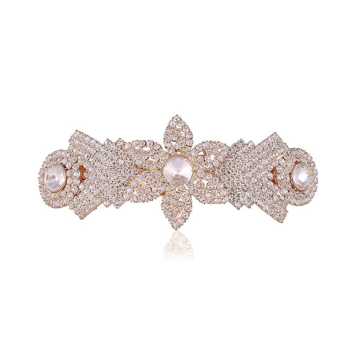 Rhinestones Studded Hair Barrette Buckle Clip for Women - Trendisia