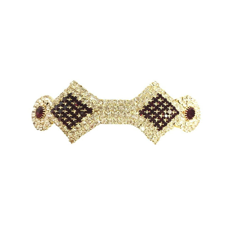 Rhinestones Studded Hair Barrette Clip - Trendisia