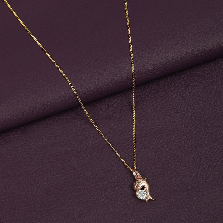 Rose Gold Gold-Plated Chain With Pendant - Trendisia