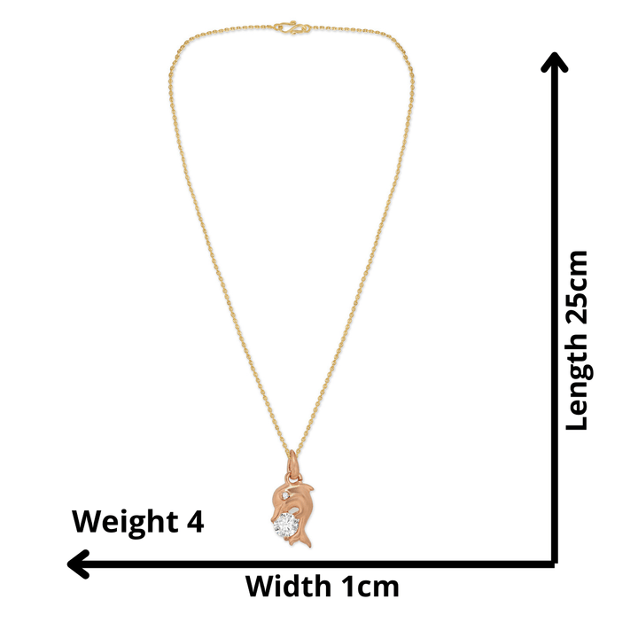 Rose Gold Gold-Plated Chain With Pendant - Trendisia