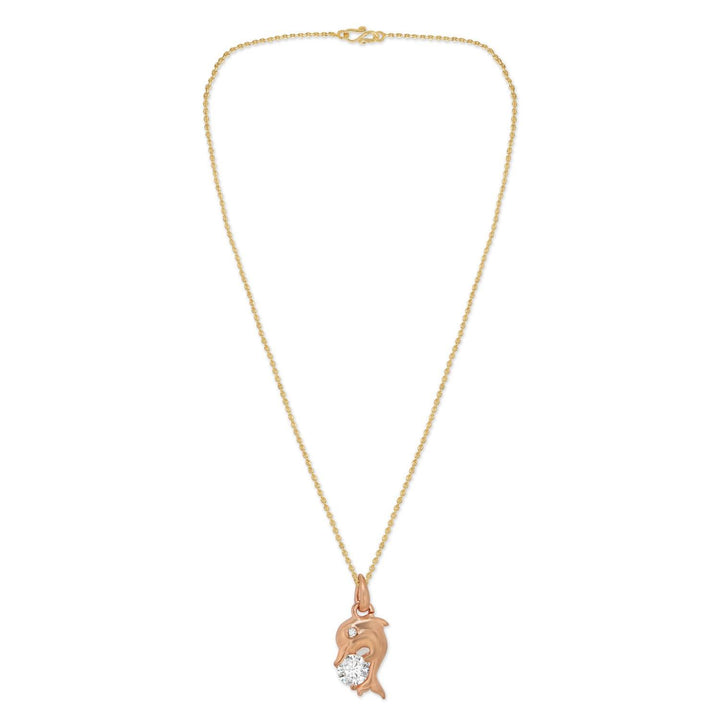 Rose Gold Gold-Plated Chain With Pendant - Trendisia