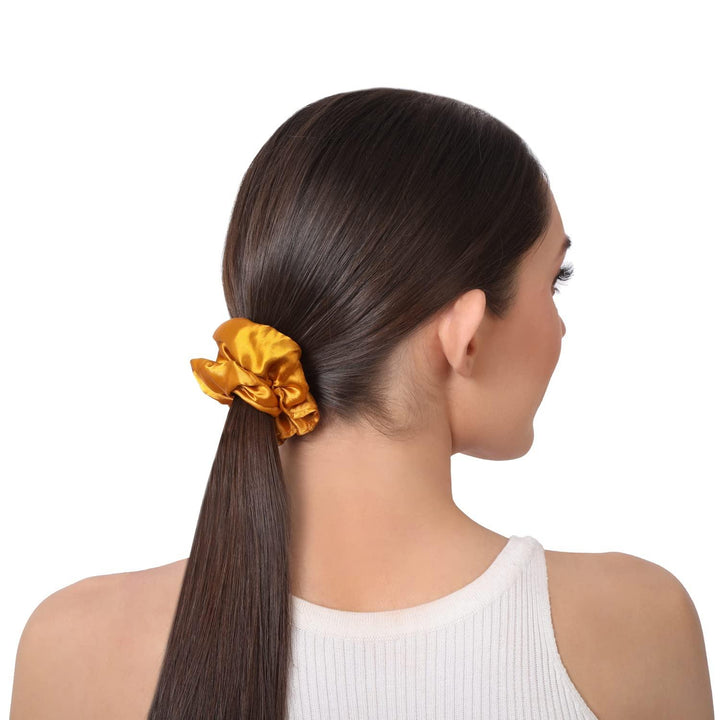 Satin Silk Women Scrunchies Hair Band 6 Pcs - Trendisia