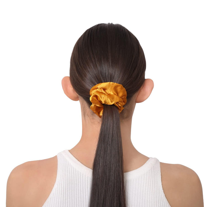 Satin Silk Women Scrunchies Hair Band 6 Pcs - Trendisia