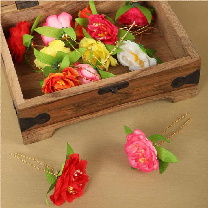 Set of 12 Multicolor Side Pins - Trendisia