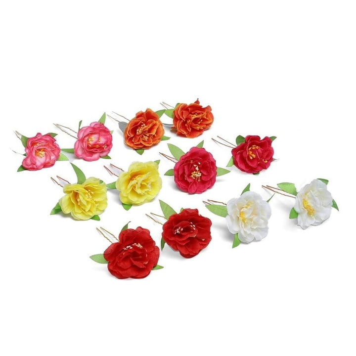 Set of 12 Multicolor Side Pins - Trendisia