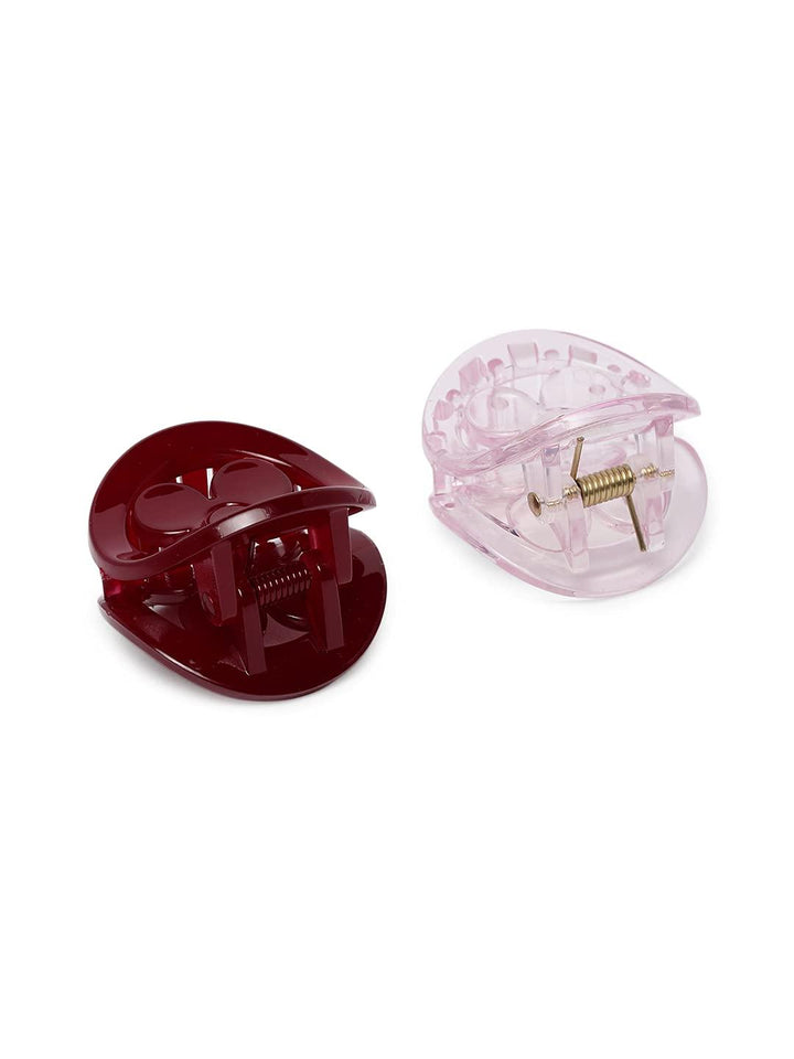 Women Set of 2 Solid Claw Clip - Trendisia