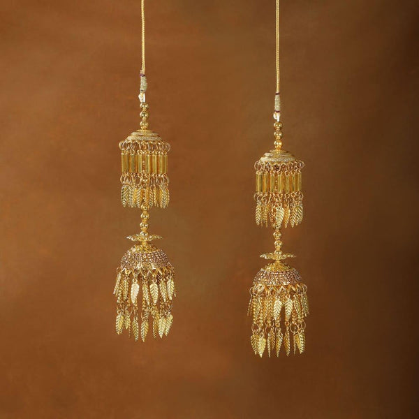 Set Of 2 Gold-Plated Layered Kaleeras - Trendisia