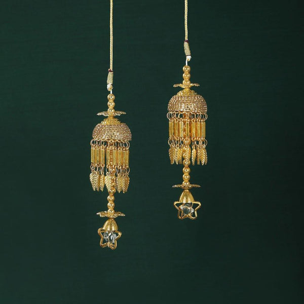 Set of 2 Gold-Toned Layered Kaleeras - Trendisia