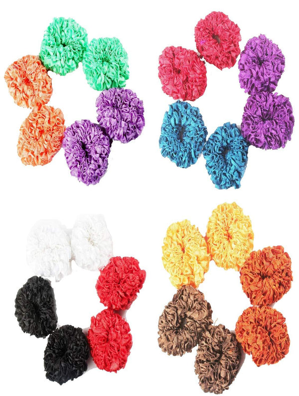 Set of 24 Multicolor Hair Ties Hair Bands - Trendisia