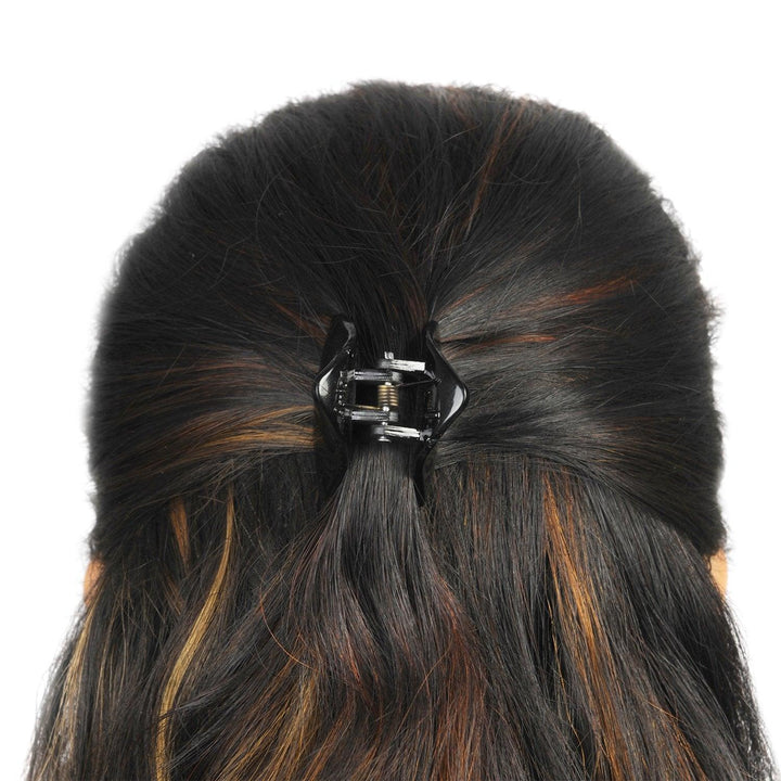 Black Set Of 6 Claw Clip - Trendisia
