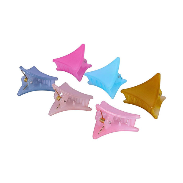 Set Of 6 Multicoloured Claw Clip - Trendisia