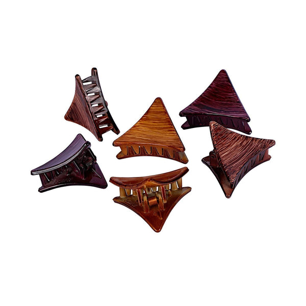 Set Of 6 Multicoloured Claw Clip - Trendisia