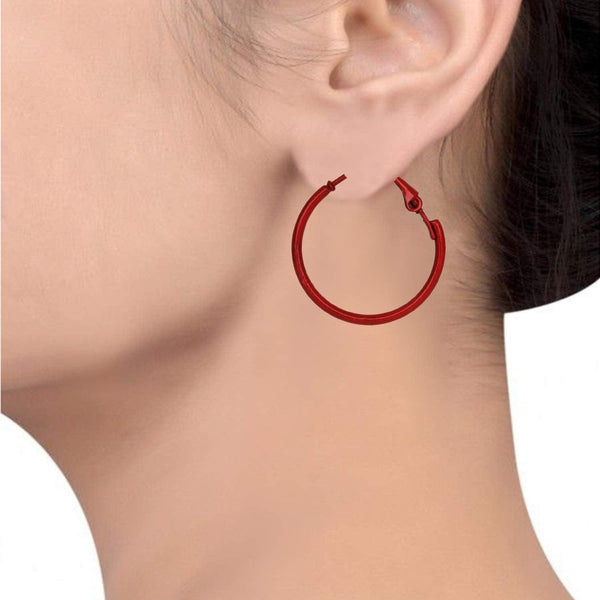 Set Of 8 Circular Hoop Earrings - Trendisia