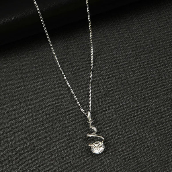 Silver-Plated Chain with Pendant - Trendisia