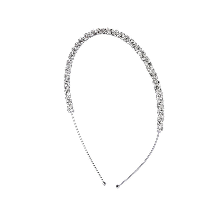 Silver Rhinestone Hairband for Women - Trendisia