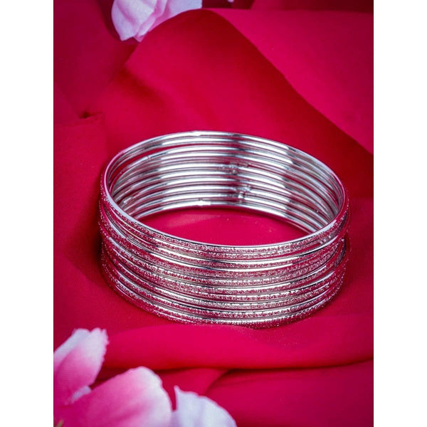 Traditional Oxidised Bangles Set - Trendisia