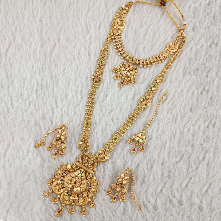 Treditional Gold Plated Jewellery Set - Trendisia