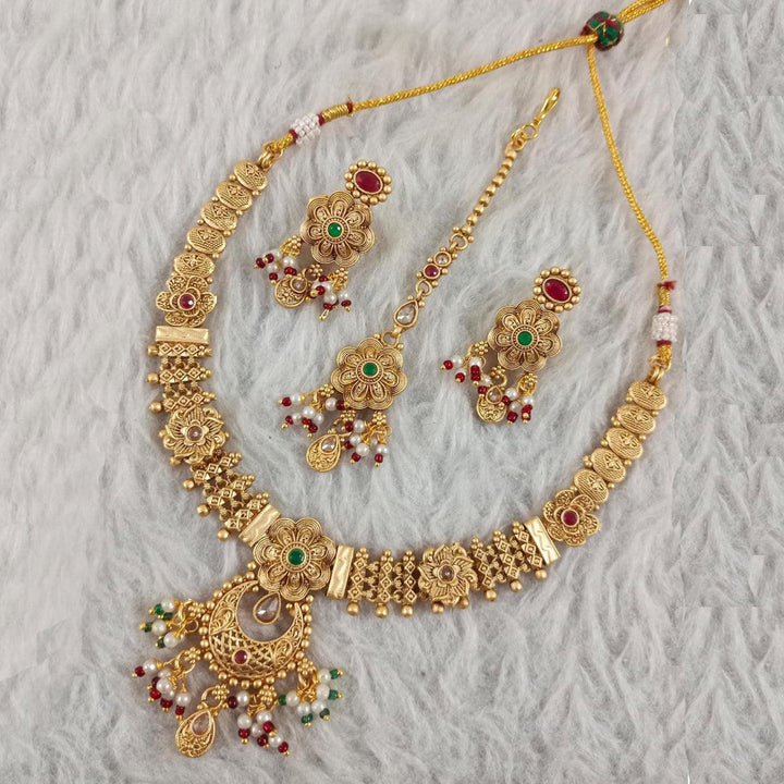 Treditional Gold Plated Necklace - Trendisia