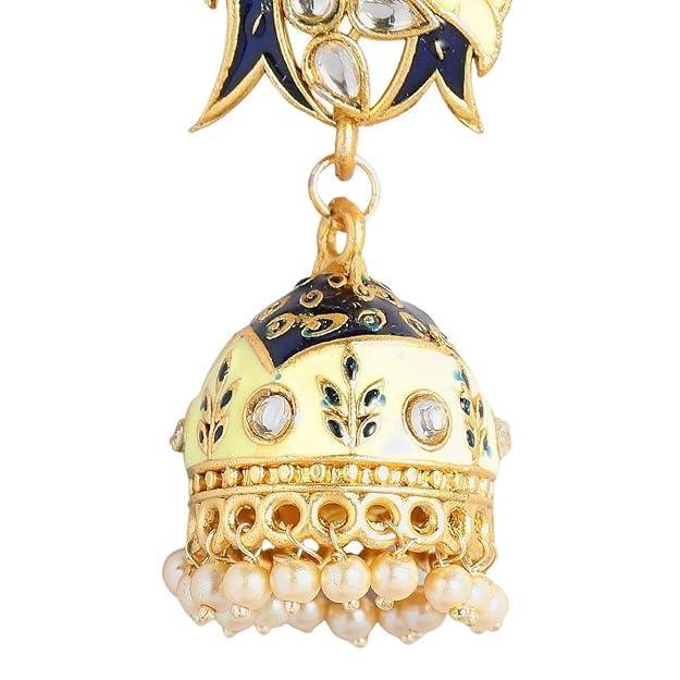 Trendisia stylish fancy Gold Plated Enamelled Jumkas for women and girls - Trendisia