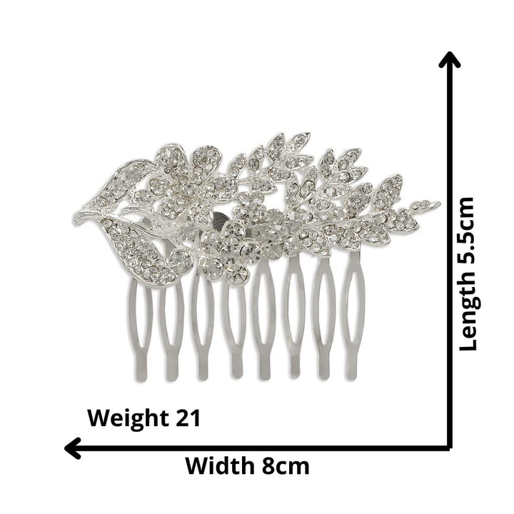 Trendisia Women Silver-Toned Comb Pin - Trendisia