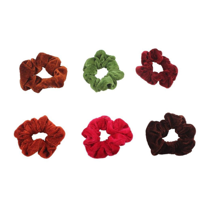 Velvet Sensual Shades Hair Ties & Bands 6 Pcs - Trendisia