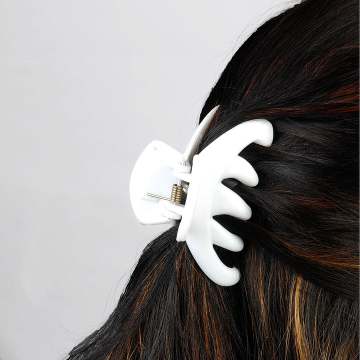White acrylic Butterfly Clip - Trendisia