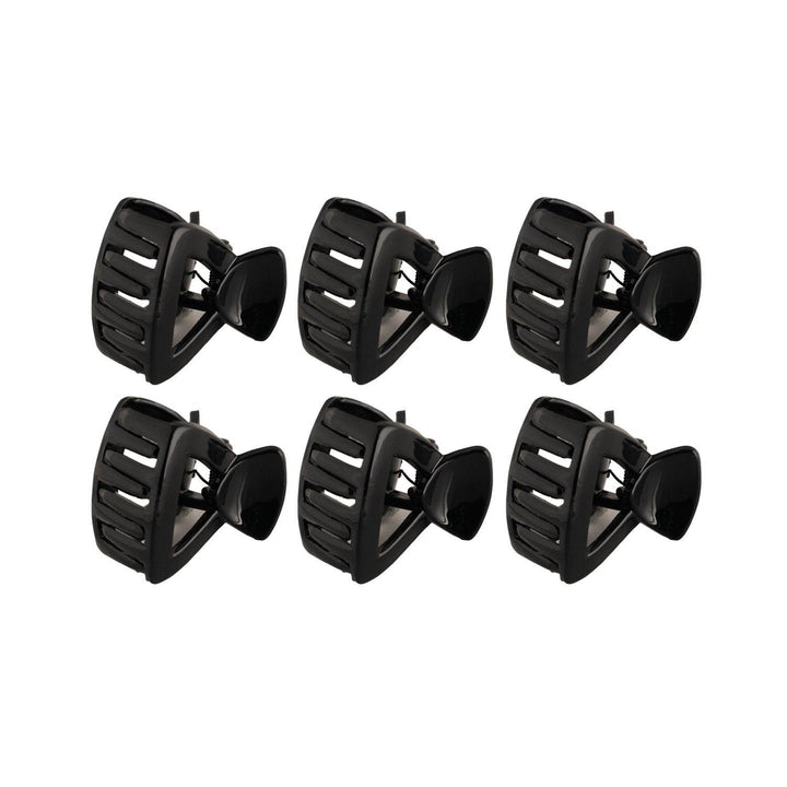 Women Black Pack Of 6 Acrylic Hair Clip - Trendisia