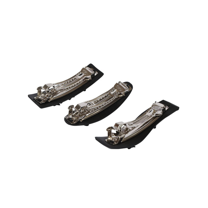 Women Black Set of 3 French Barrette - Trendisia