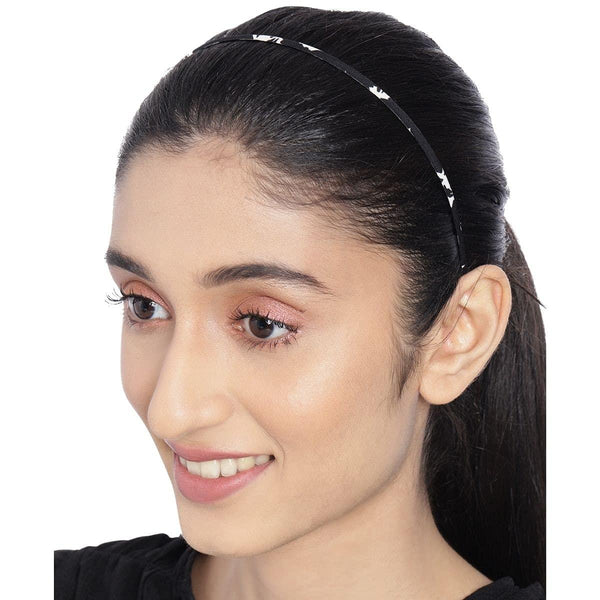 Women Black White Hairband - Trendisia