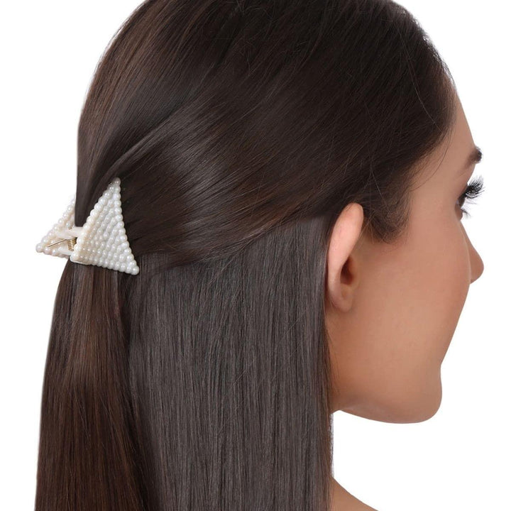 Women Black White Set of 6 Claw Clip - Trendisia