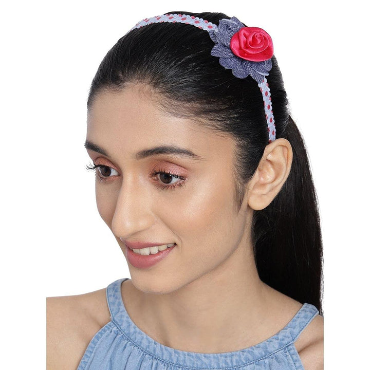 Women Blue Pink Hairband - Trendisia