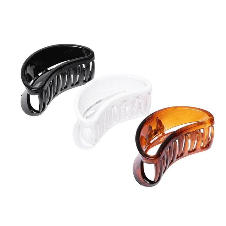 Women Brown Black Set of 3 Claw Clip - Trendisia