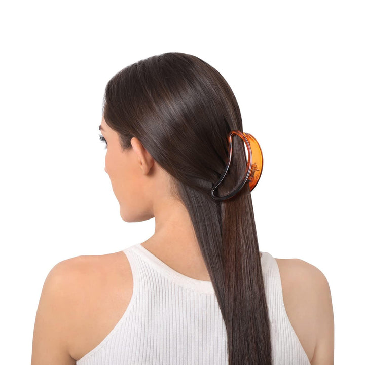 Women Brown Black Set of 3 Claw Clip - Trendisia