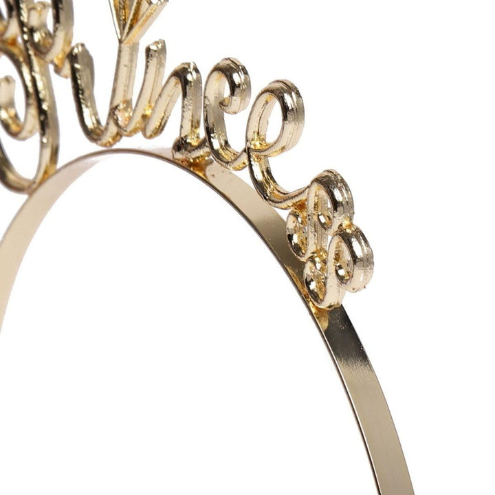 Women Gold-Toned Princess Crown Hairband - Trendisia