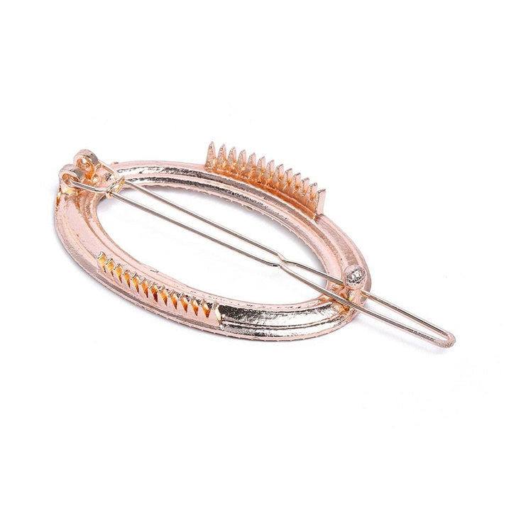 Women Gold-Toned Beaded Bumpit Hair Pin - Trendisia