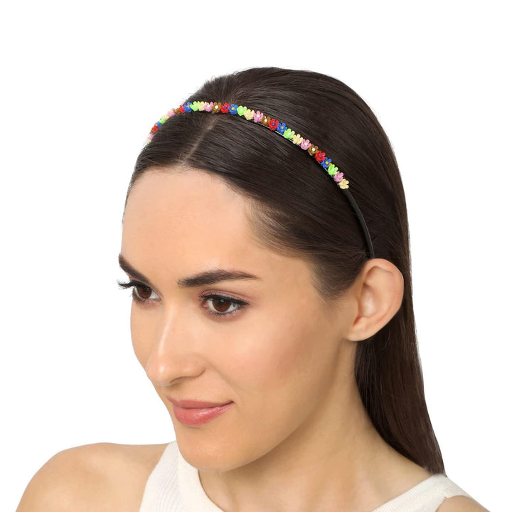 Women Multicoloured Blue Hairband - Trendisia