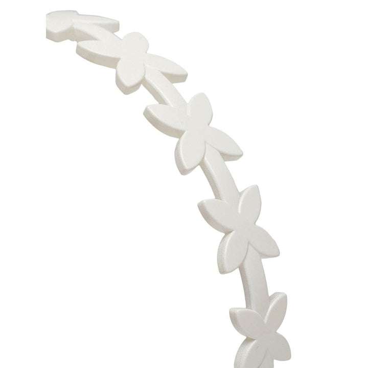 Women Off-White Handcrafted Floral Hairband - Trendisia