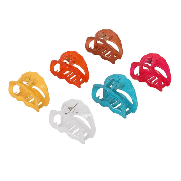 Women Red Blue Set of 6 Claw Clip - Trendisia