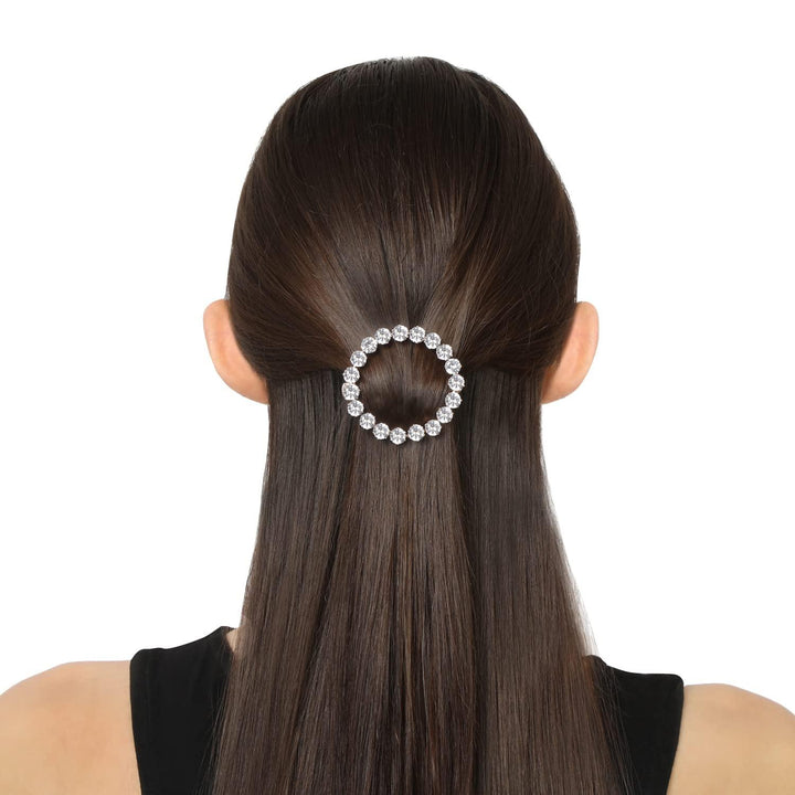 Women Rose Gold White French Barrette - Trendisia