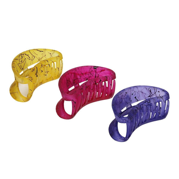Women Set of 3 Acrylic Claw Clips - Trendisia