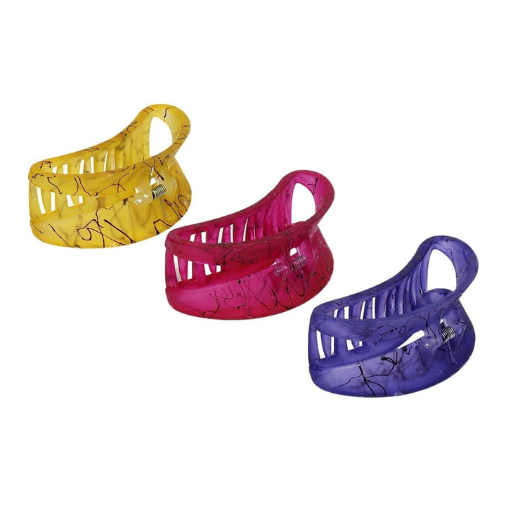 Women Set of 3 Acrylic Claw Clips - Trendisia