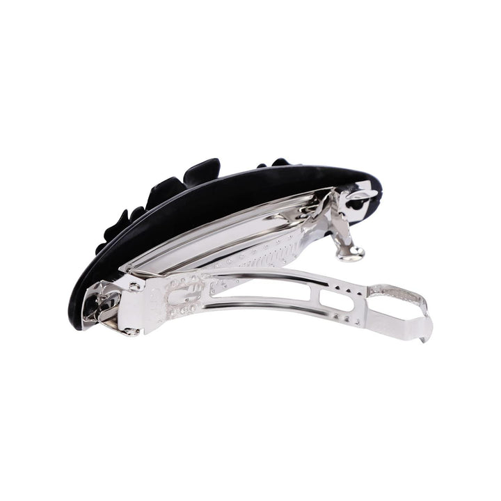 Women Set Of 3 Black French Barrette Clips - Trendisia